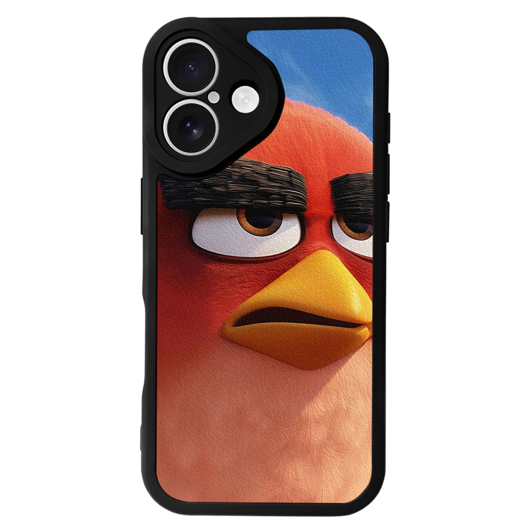 （画像用） Angry Birds アングリーバード 【iPhone 16シリーズ対応】シリコンスマホケース（レザー調） 材質：シリコン